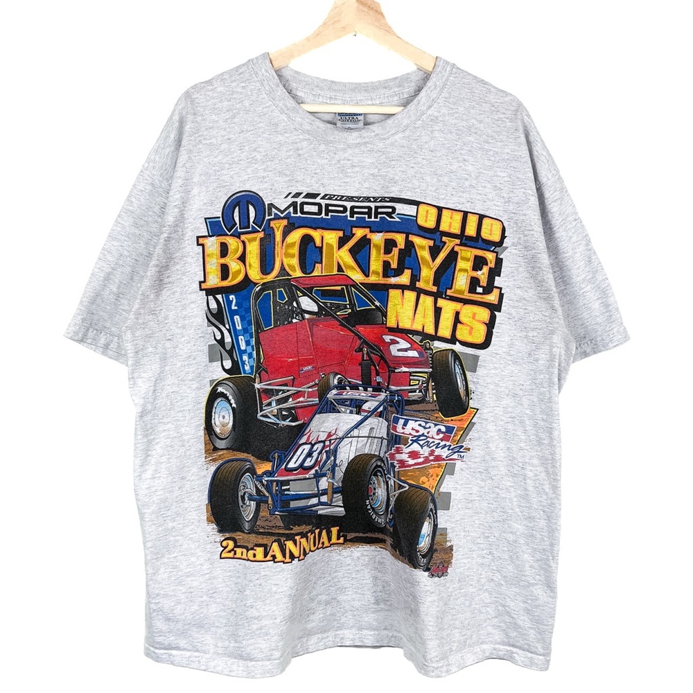 Vintage Mens Early 2000s Buckeye Nats Racing Shirt!